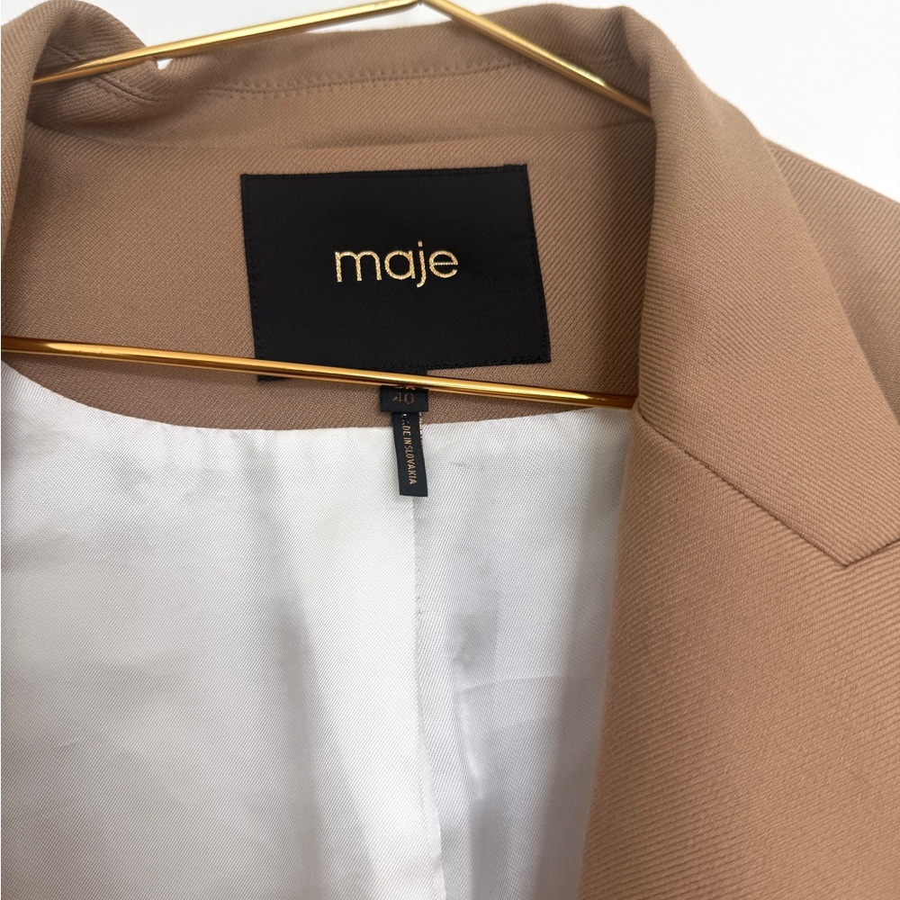 Maje tan tailored blazer